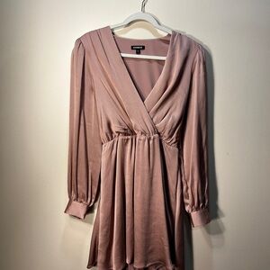Express Blush Wrap Dress